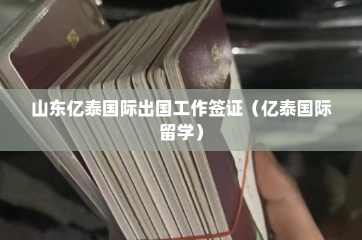 山东亿泰国际出国工作签证（亿泰国际留学）