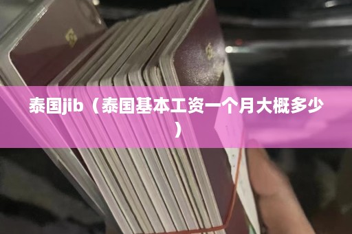 泰国jib（泰国基本工资一个月大概多少）