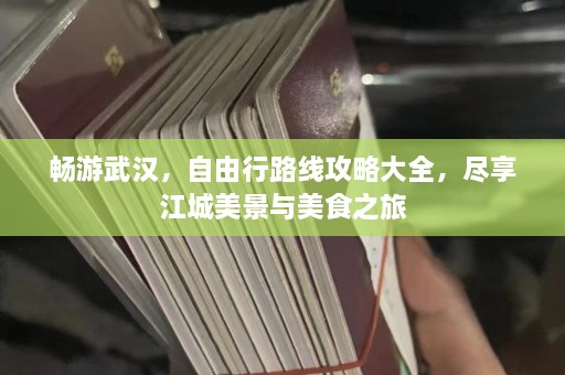 畅游武汉，自由行路线攻略大全，尽享江城美景与美食之旅