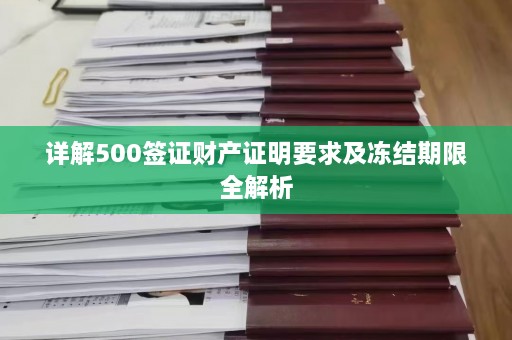 详解500签证财产证明要求及冻结期限全解析