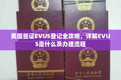 美国签证EVUS登记全攻略，详解EVUS是什么及办理流程