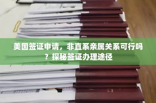 美国签证申请，非直系亲属关系可行吗？探秘签证办理途径