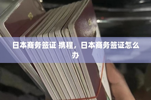 日本商务签证 携程，日本商务签证怎么办