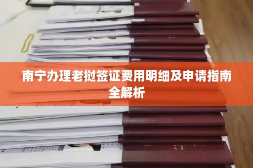 南宁办理老挝签证费用明细及申请指南全解析