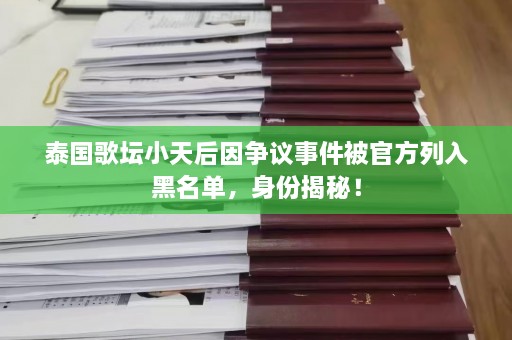 泰国歌坛小天后因争议事件被 *** 列入黑名单，身份揭秘！