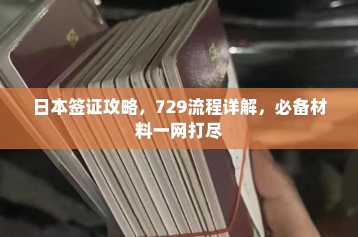 日本签证攻略，729流程详解，必备材料一网打尽