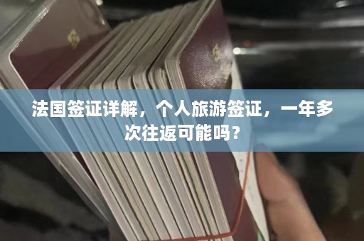 法国签证详解，个人旅游签证，一年多次往返可能吗？