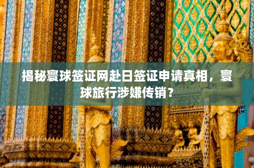 揭秘寰球签证网赴日签证申请真相，寰球旅行涉嫌传销？