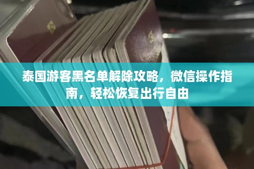 泰国游客黑名单解除攻略，微信操作指南，轻松恢复出行自由