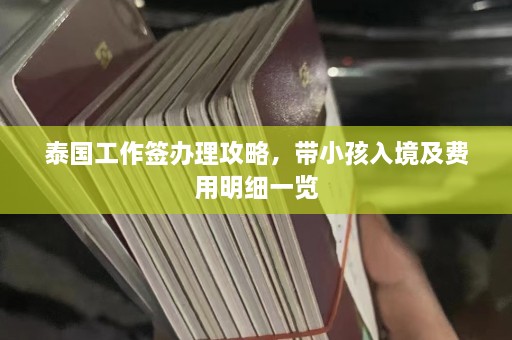 泰国工作签办理攻略，带小孩入境及费用明细一览