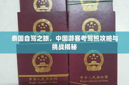 泰国自驾之旅，中国游客考驾照攻略与挑战揭秘