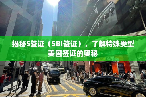 揭秘S签证（SBI签证），了解特殊类型美国签证的奥秘