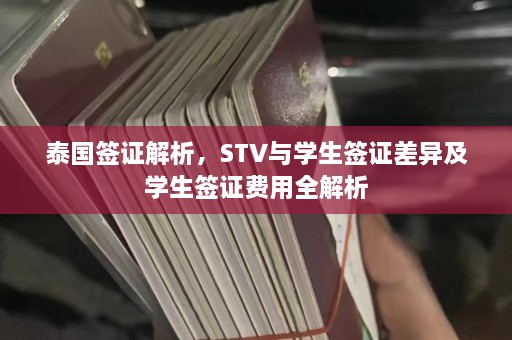 泰国签证解析，STV与学生签证差异及学生签证费用全解析