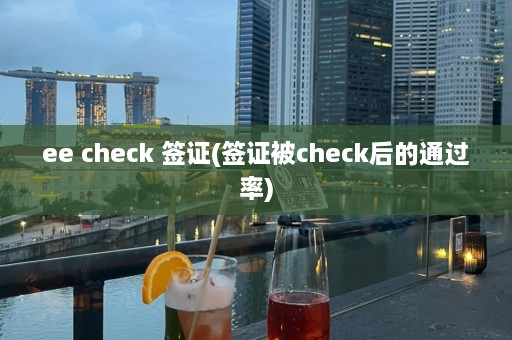 ee check 签证(签证被check后的通过率)