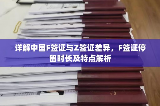 详解中国F签证与Z签证差异，F签证停留时长及特点解析