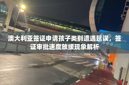 澳大利亚签证申请孩子类别遭遇延误，签证审批速度放缓现象解析