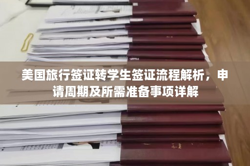 美国旅行签证转学生签证流程解析，申请周期及所需准备事项详解