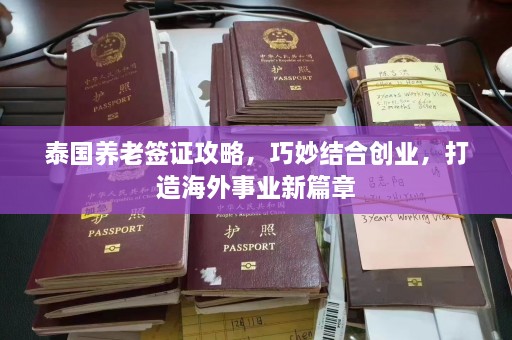 泰国养老签证攻略，巧妙结合创业，打造海外事业新篇章