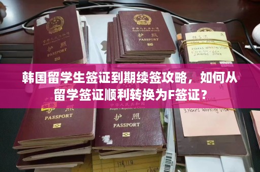 韩国留学生签证到期续签攻略，如何从留学签证顺利转换为F签证？