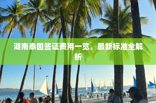 湖南泰国签证费用一览，最新标准全解析