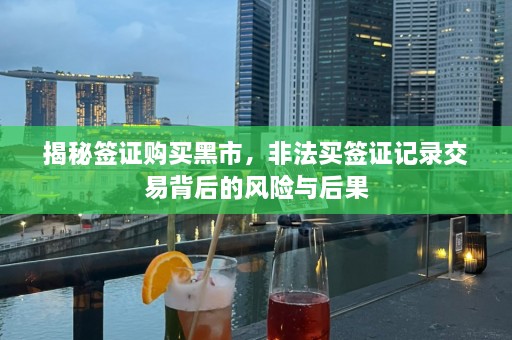 揭秘签证购买黑市，非法买签证记录交易背后的风险与后果