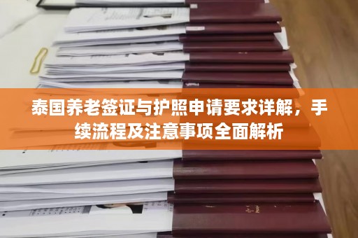 泰国养老签证与护照申请要求详解，手续流程及注意事项全面解析