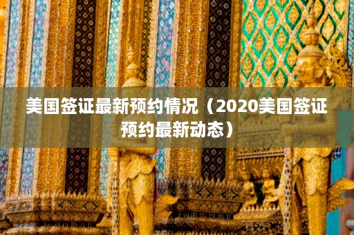 美国签证最新预约情况（2020美国签证预约最新动态）  第1张