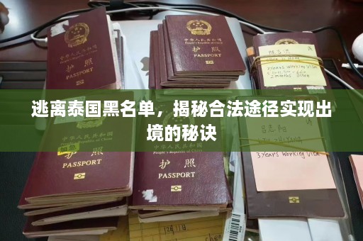 逃离泰国黑名单，揭秘合法途径实现出境的秘诀