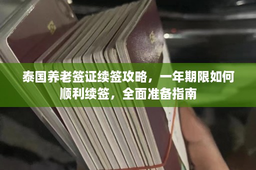 泰国养老签证续签攻略，一年期限如何顺利续签，全面准备指南