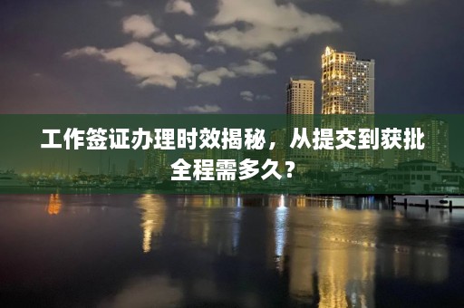 工作签证办理时效揭秘，从提交到获批全程需多久？