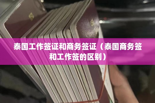 泰国工作签证和商务签证（泰国商务签和工作签的区别）  第1张