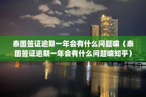 泰国签证逾期一年会有什么问题嘛（泰国签证逾期一年会有什么问题嘛知乎）  第1张