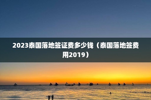 2023泰国落地签证费多少钱（泰国落地签费用2019）