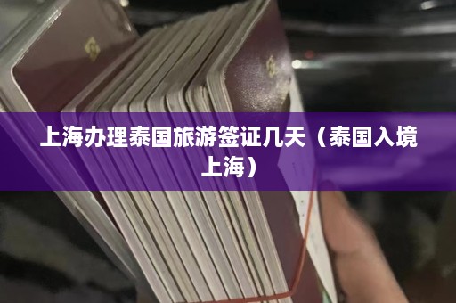 上海办理泰国旅游签证几天（泰国入境上海）  第1张