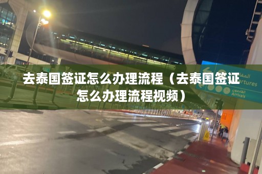 去泰国签证怎么办理流程（去泰国签证怎么办理流程视频）  第1张