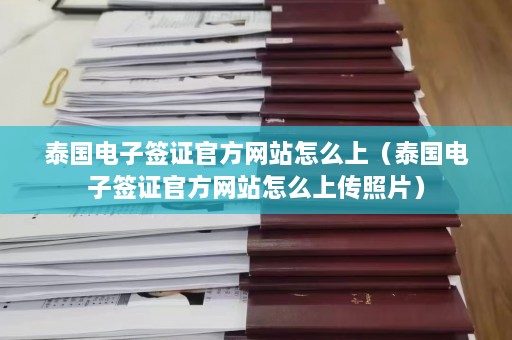 泰国电子签证官方网站怎么上（泰国电子签证官方网站怎么上传照片）