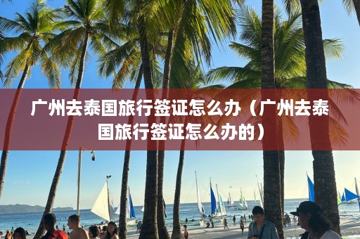 广州去泰国旅行签证怎么办（广州去泰国旅行签证怎么办的）