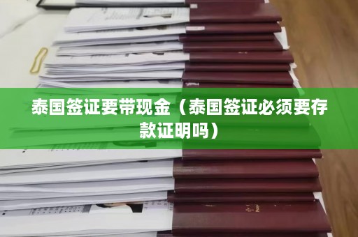 泰国签证要带现金（泰国签证必须要存款证明吗）  第1张