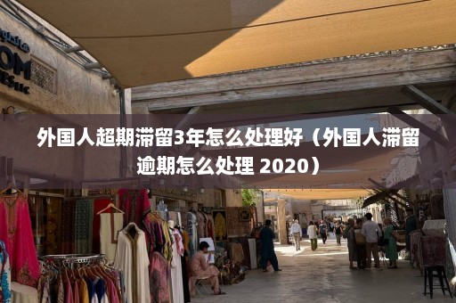 外国人超期滞留3年怎么处理好（外国人滞留逾期怎么处理 2020）