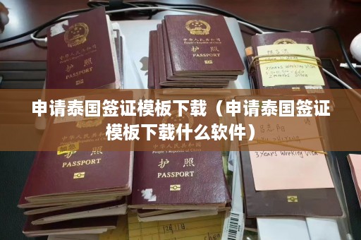 申请泰国签证模板下载（申请泰国签证模板下载什么软件）  第1张