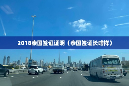 2018泰国签证证明（泰国签证长啥样）