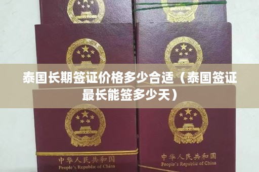 泰国长期签证价格多少合适（泰国签证最长能签多少天）