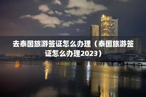 去泰国旅游签证怎么办理（泰国旅游签证怎么办理2023）  第1张