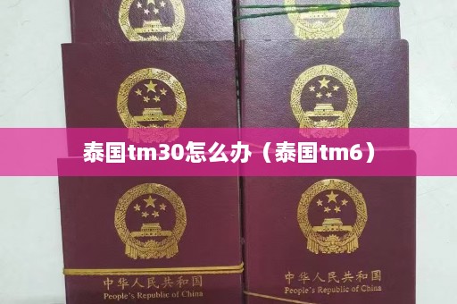 泰国tm30怎么办（泰国tm6）