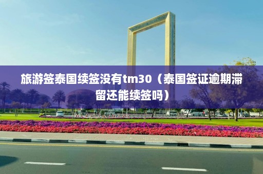 旅游签泰国续签没有tm30（泰国签证逾期滞留还能续签吗）