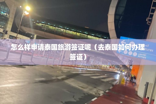 怎么样申请泰国旅游签证呢（去泰国如何办理签证）