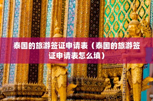 泰国的旅游签证申请表（泰国的旅游签证申请表怎么填）  第1张