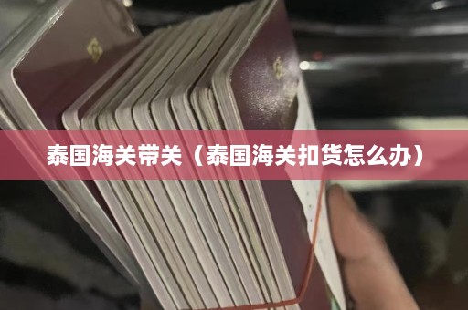 泰国海关带关（泰国海关扣货怎么办）  第1张