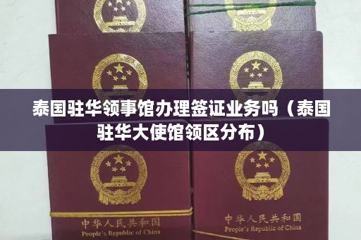 泰国驻华领事馆办理签证业务吗（泰国驻华大使馆领区分布）