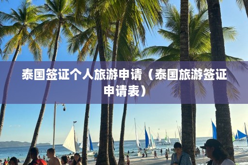 泰国签证个人旅游申请（泰国旅游签证申请表）  第1张